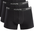 Alfani Mens 2 Pack Regular Fit Trunks Underwear Black Solid Moisture Wicking XXL