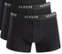Alfani Mens 2 Pack Regular Fit Trunks Underwear Black Solid Moisture Wicking XXL