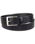 Club Room Men's Square-Buckle Cut-Edge Leather Belt Black S 30-32
