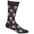 Beer Steins Crew Socks Black 10-13