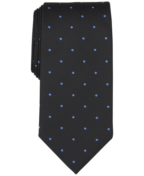 Club Room Men's Cecil Dot Tie Black