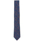 Bar III Men S Barfield Citrus Orange Neat Tie Necktie Modern Navy Blue