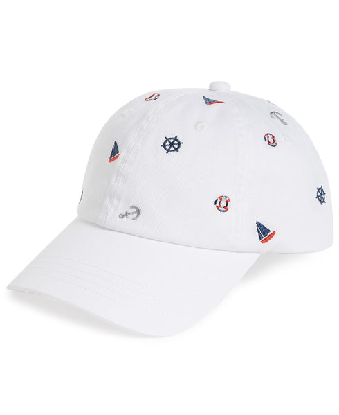 Club Room Mens Nautical Embroidered Ball Cap One Size