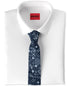 Hugo by Hugo Boss Men's Abstract-Pattern Cotton Tie Navy