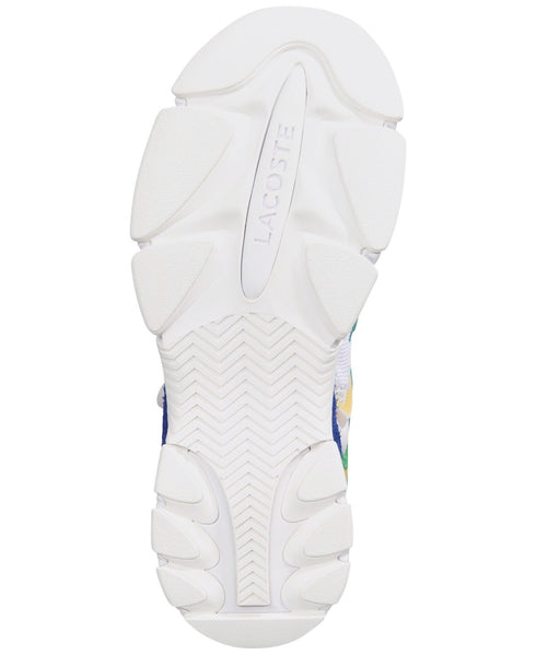 Lacoste Men's L003 Neo Textile Color Pop Sneakers White Blue 8 M