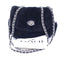 COACH Black Fur Pillow Madison 18 Quilted Shearling Shoulder Bag Purse CE720