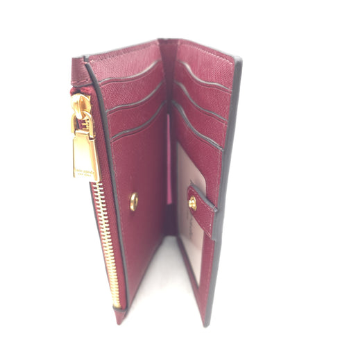 kate spade new york Morgan Bow Embellished Saffiano Leather Card Holder Autumnal