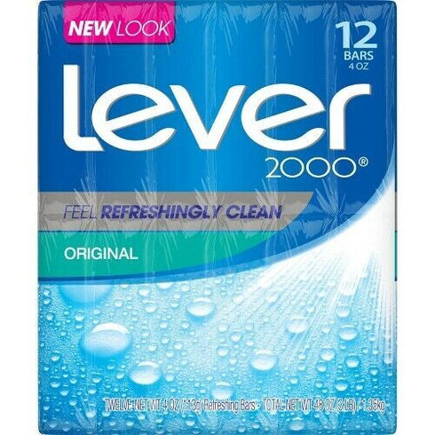 Lever 2000 Original Bar Soap 48 Ounce Refreshing Clean Classic Scent Family Soap